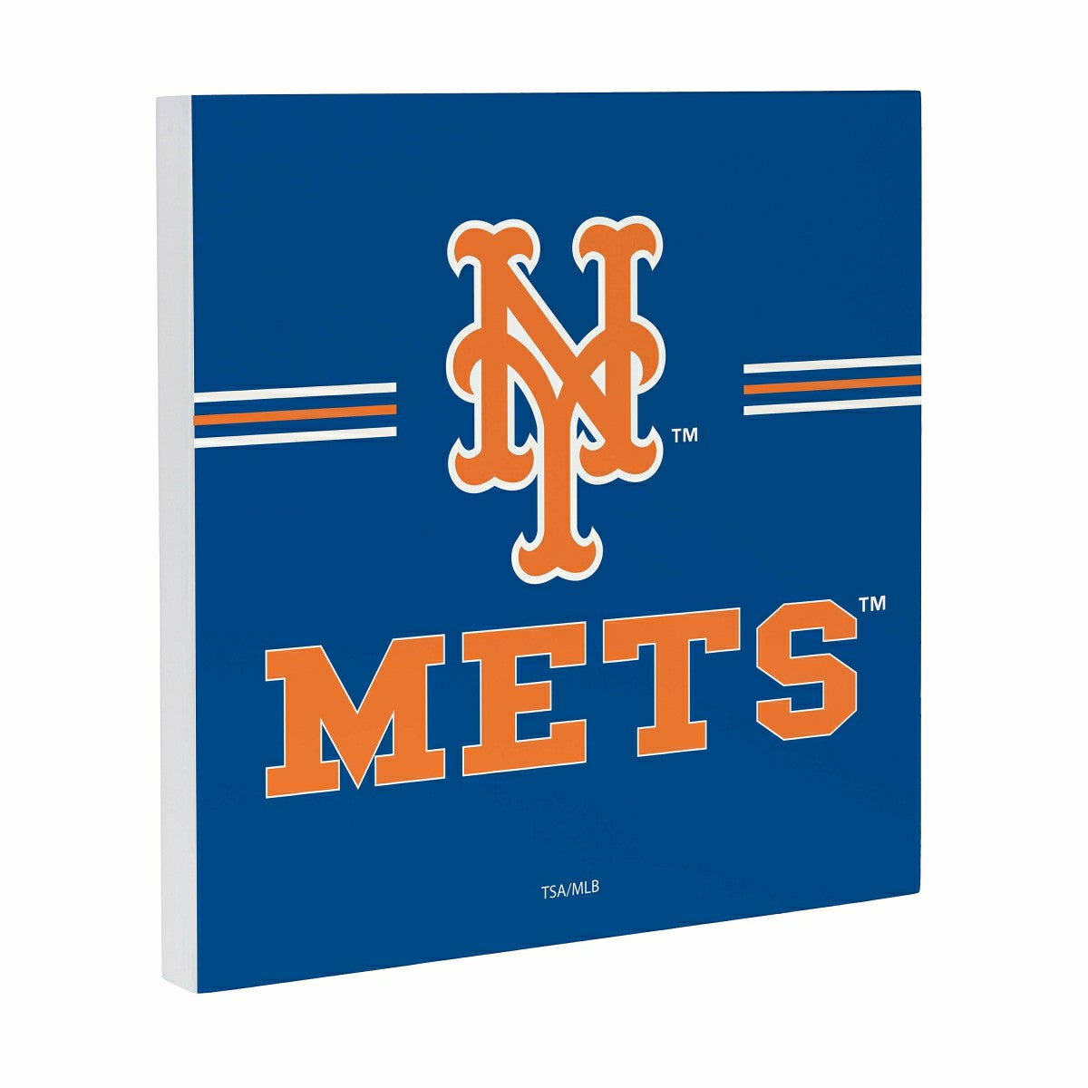 New York Mets Wood Wall Sign, 12x12 - MLB Home