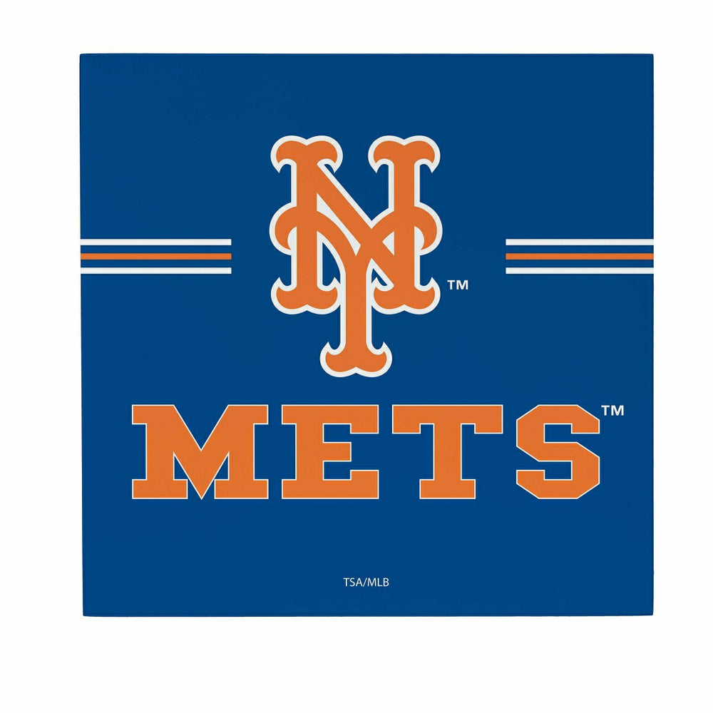 New York Mets Wood Wall Sign, 12x12 - MLB Home