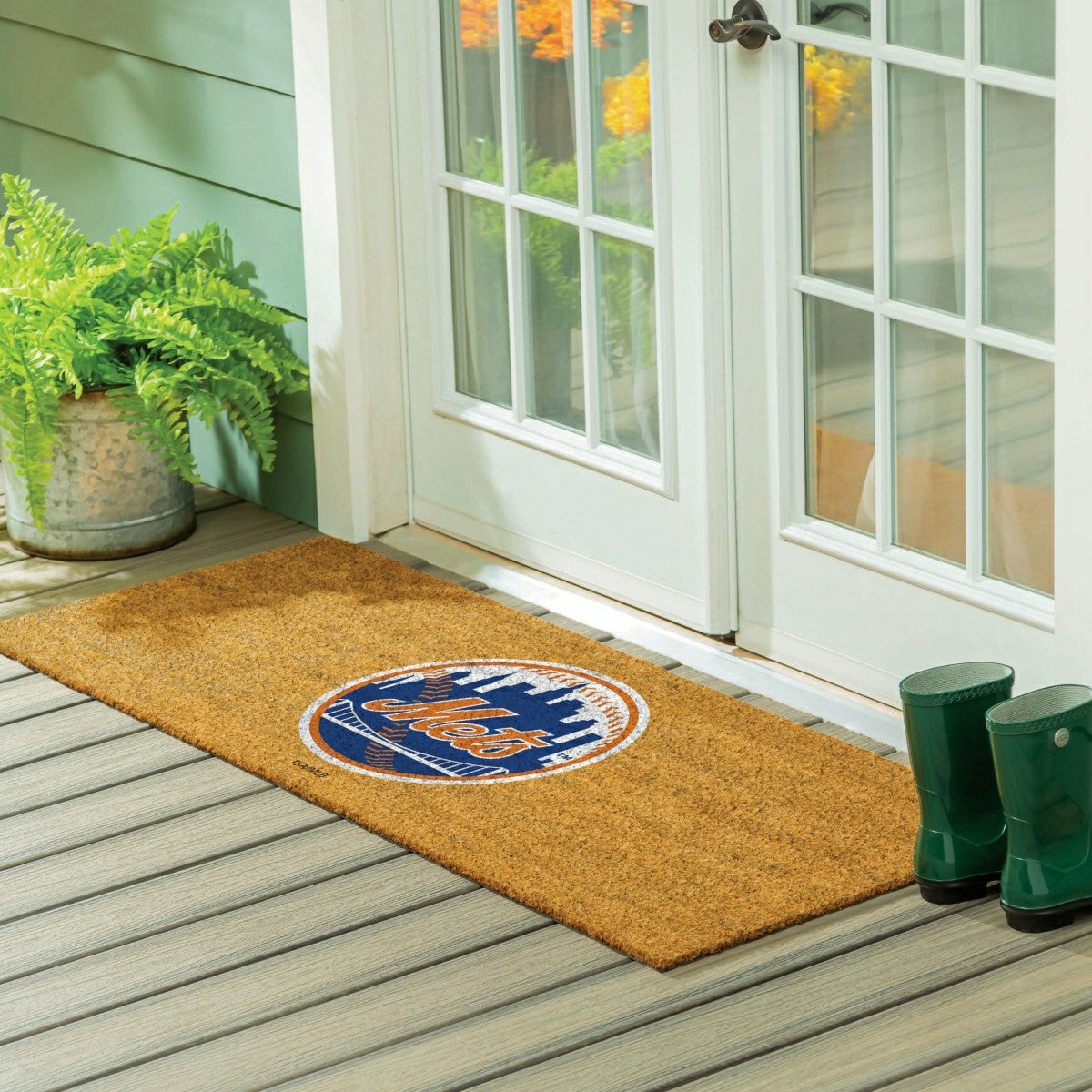 New York Mets Extra Large Full Color Coir Mat, 60"x24" - MLB