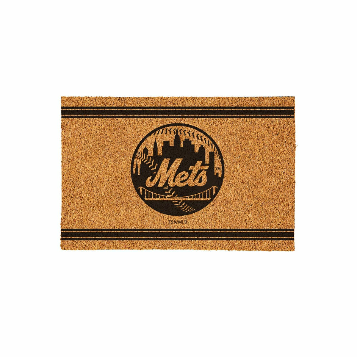 New York Mets Large One Color Coir Mat, 36"x24" - MLB