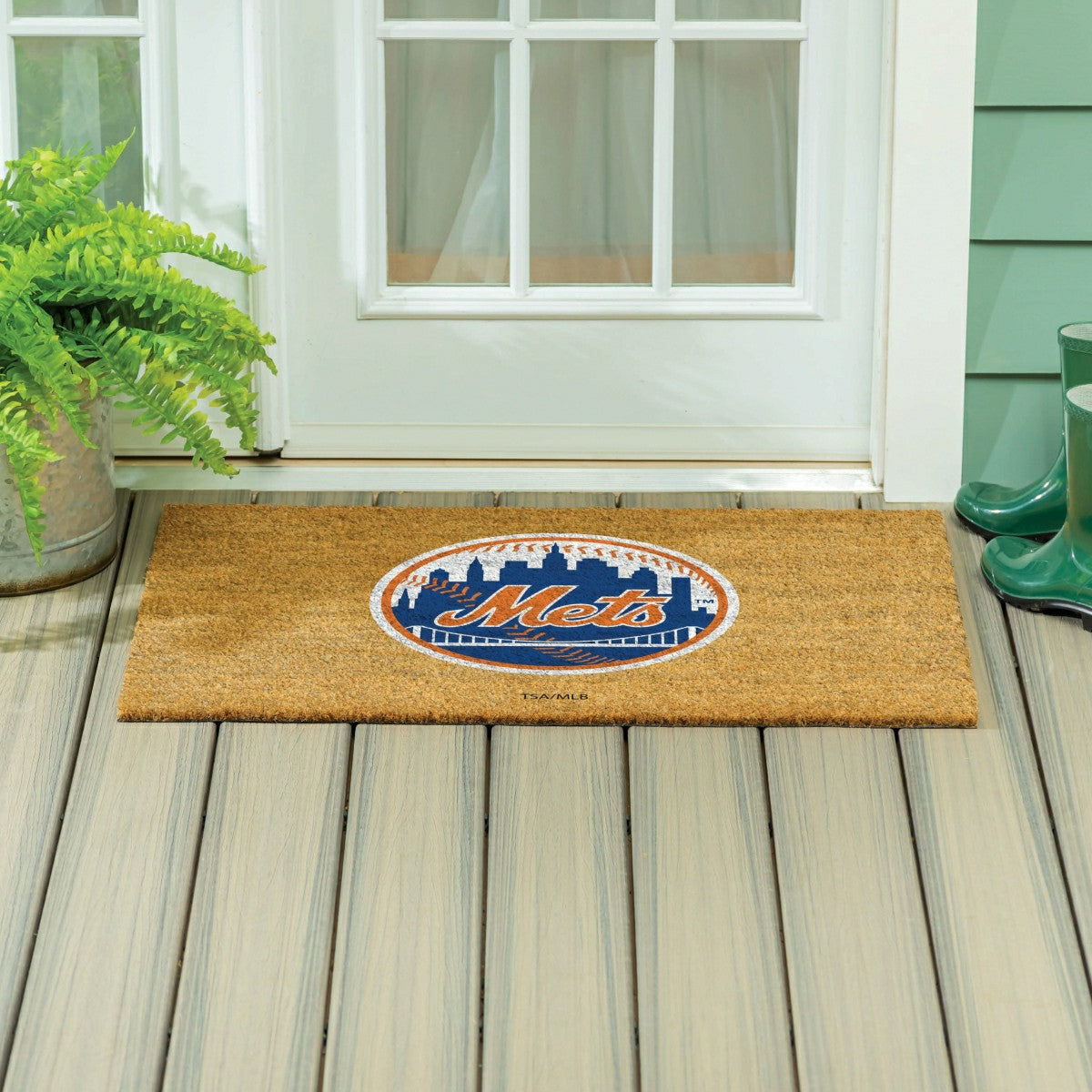 New York Mets Large Full Color Coir Mat, 36"x24" - MLB