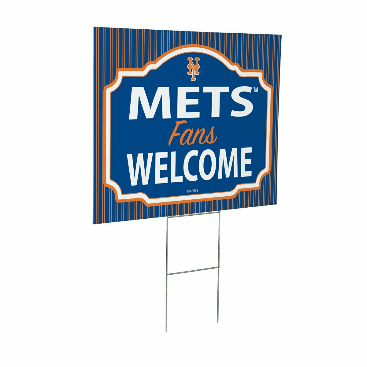 New York Mets Coroplast Yard Sign, "Fans Welcome" - MLB Home