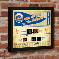 Scoreboard Wall Clock, New York Mets - MLB Home