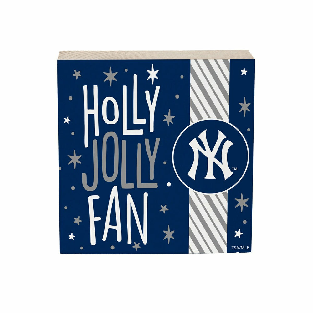 New York Yankees Block, Holiday, 6x6 - MLB Home