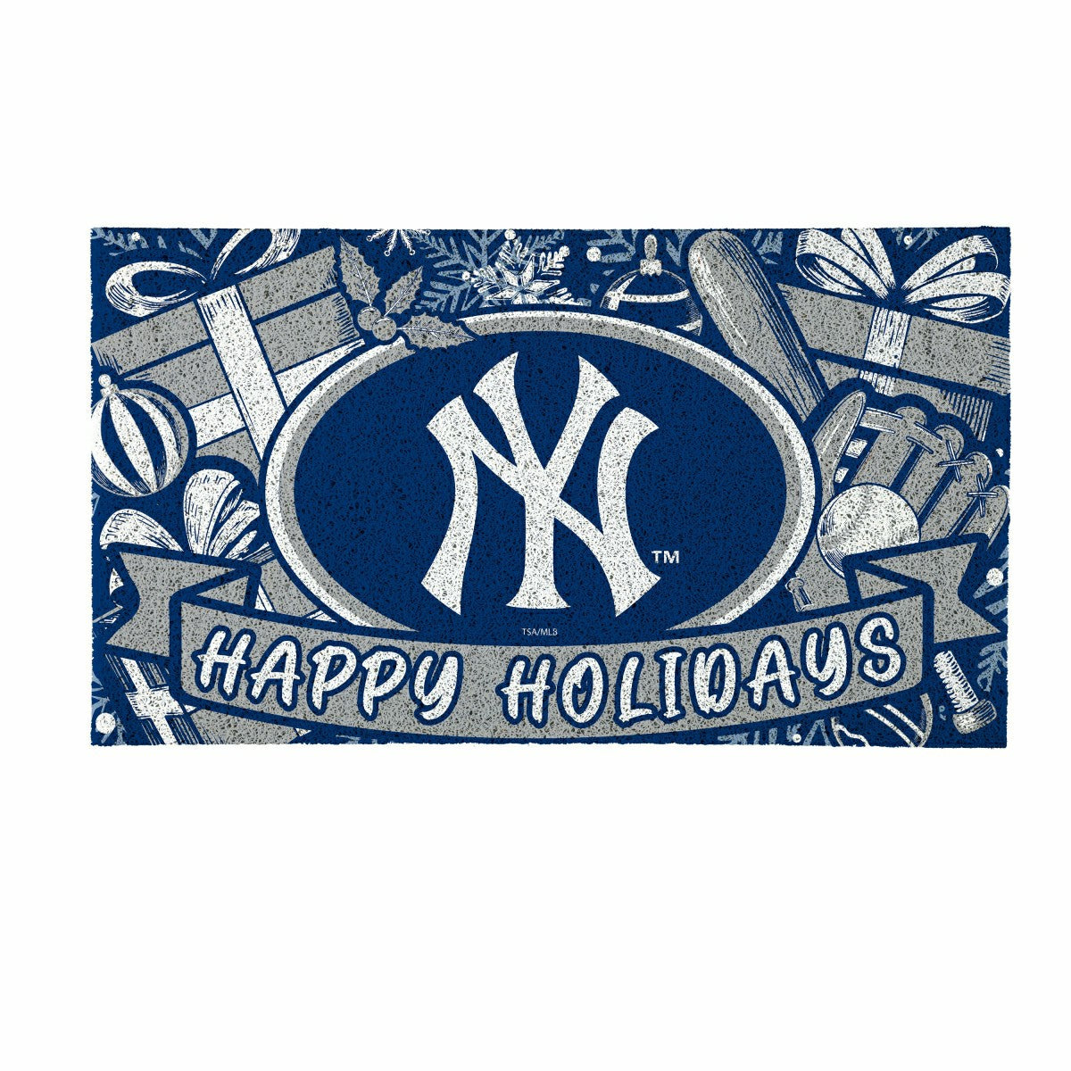 New York Yankees Holiday PVC Mat, 28"x16" - MLB
