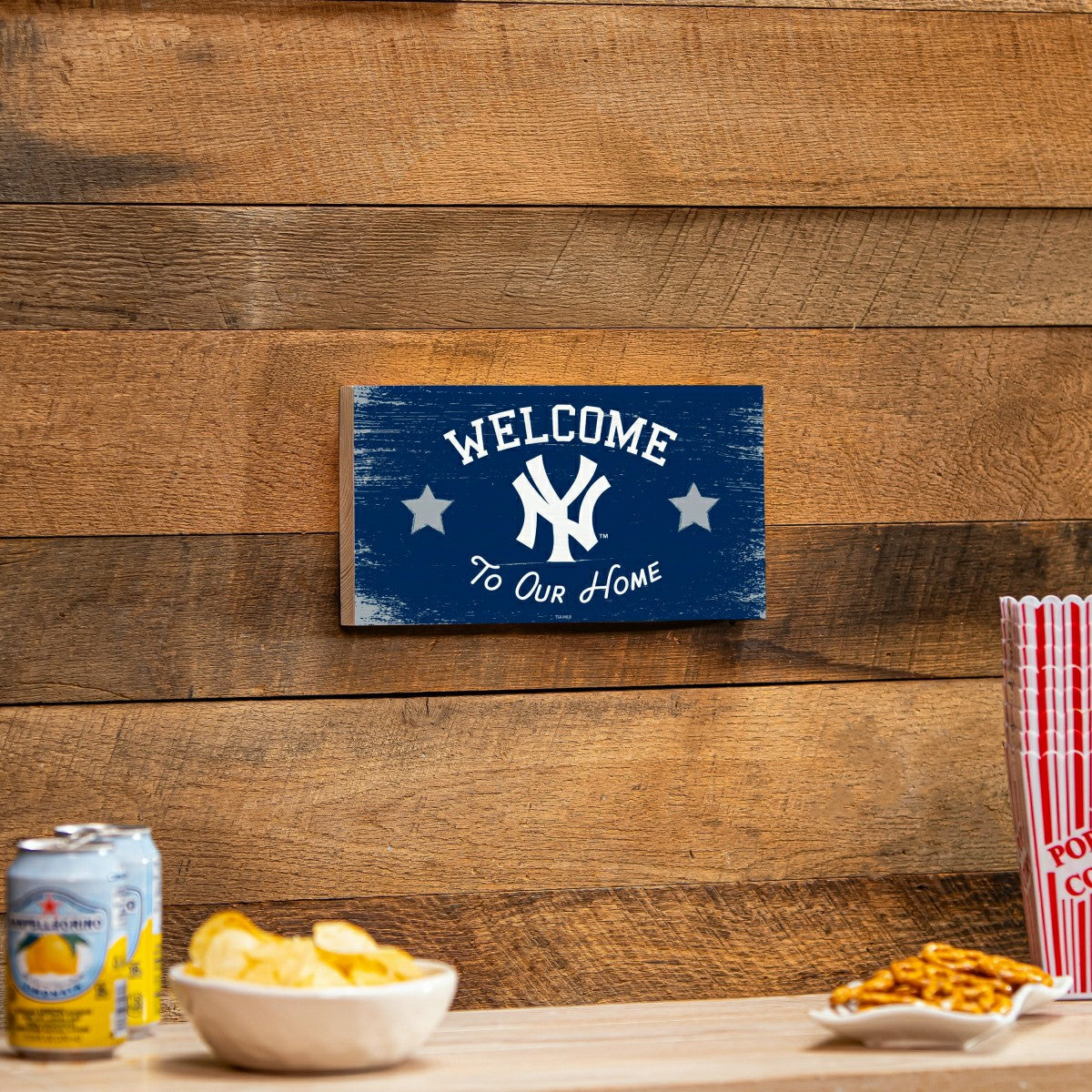 New York Yankees Wood Wall Sign, 6x11 - MLB Home