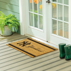 NY Yankees Large One Color Coir Mat, 36"x24" - MLB