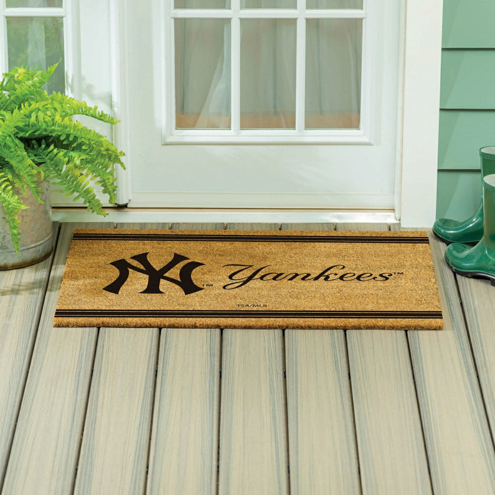 NY Yankees Large One Color Coir Mat, 36"x24" - MLB