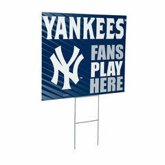 New York Yankees Coroplast Yard Sign "Fans Play Here" - MLB Home