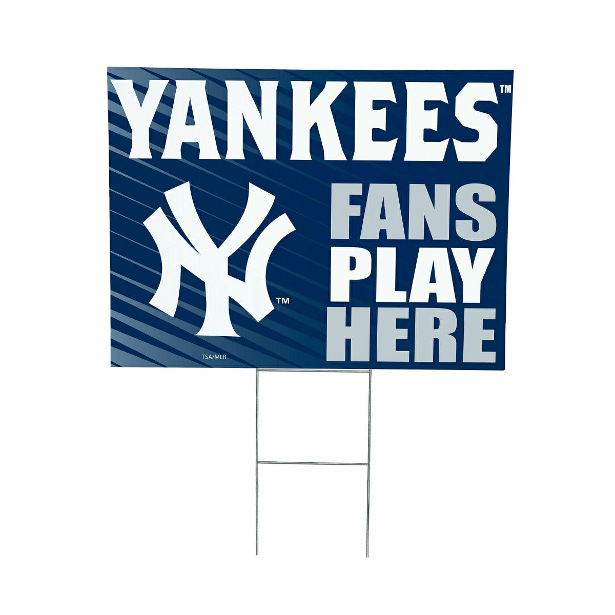 New York Yankees Coroplast Yard Sign "Fans Play Here" - MLB Home