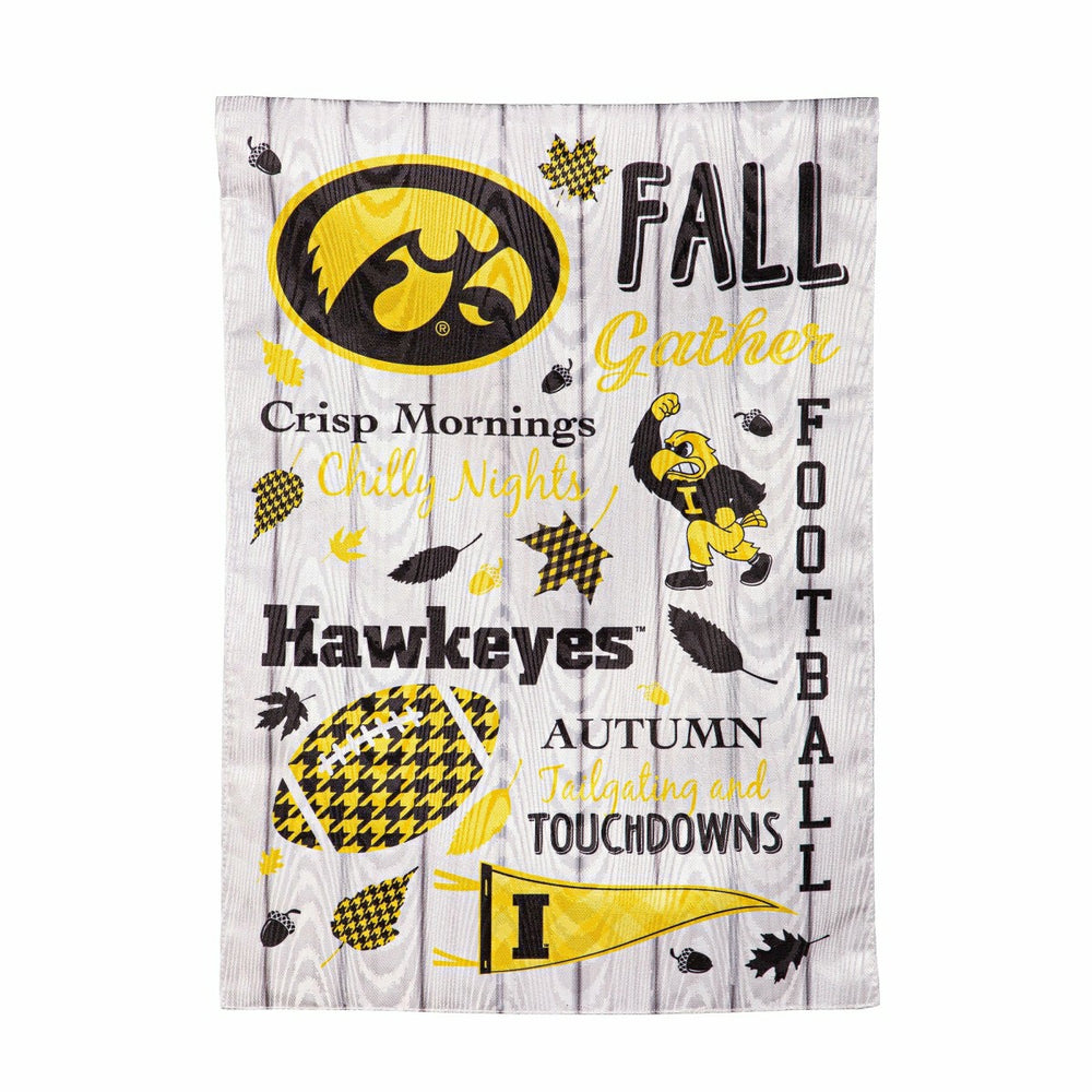 University of Iowa, Moire Flag, GDN, Fall Seasonal - Sale Collegiate Home