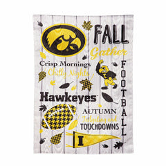 University of Iowa, Moire Flag, GDN, Fall Seasonal - Sale Collegiate Home