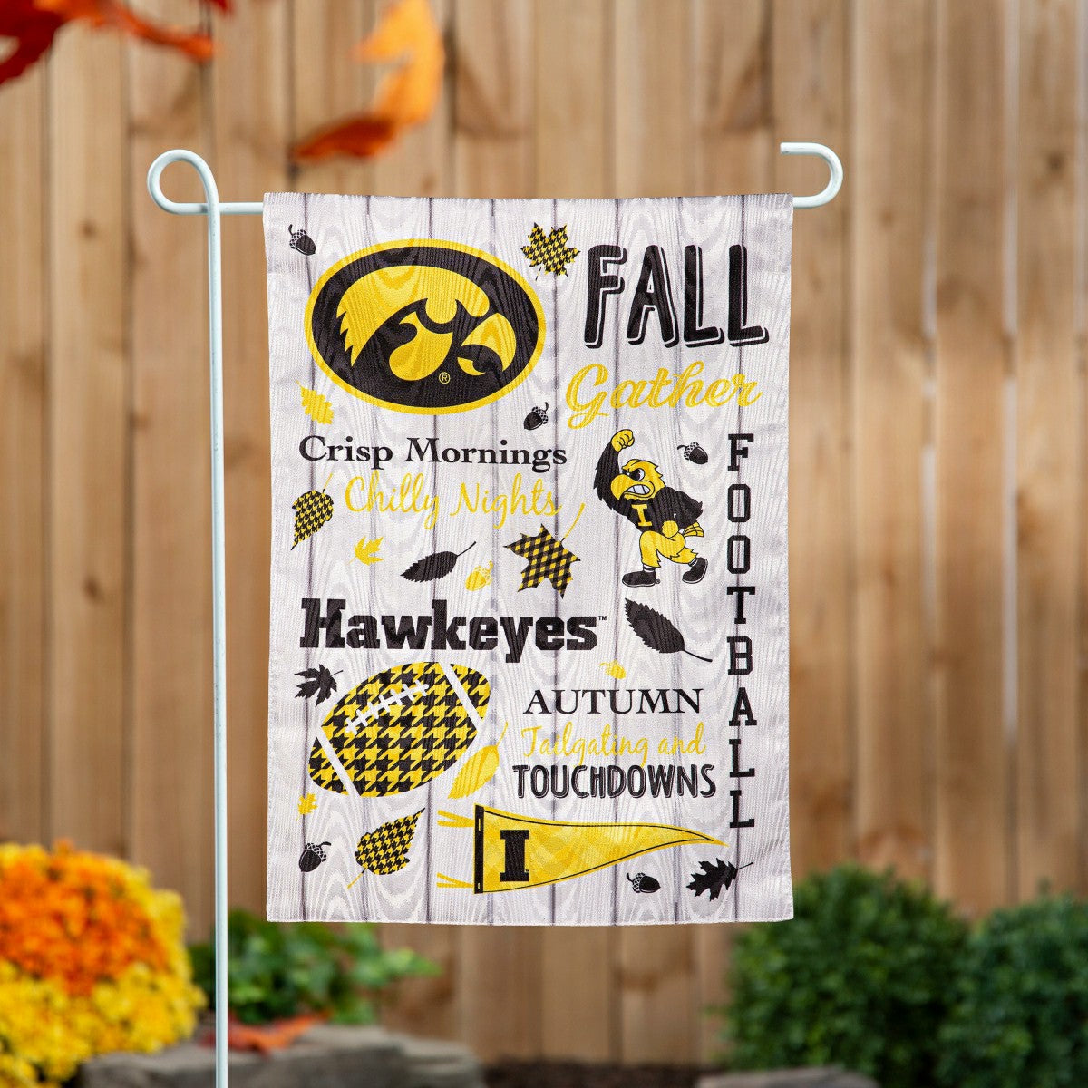 University of Iowa, Moire Flag, GDN, Fall Seasonal - Sale Collegiate Home