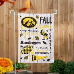 University of Iowa, Moire Flag, GDN, Fall Seasonal - Sale Collegiate Home