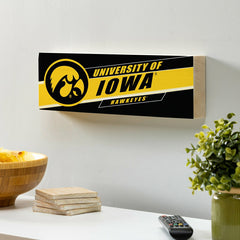 University of Iowa Mantle Sign, Down Home Fans, 5x18 - Sale Collegiate Home
