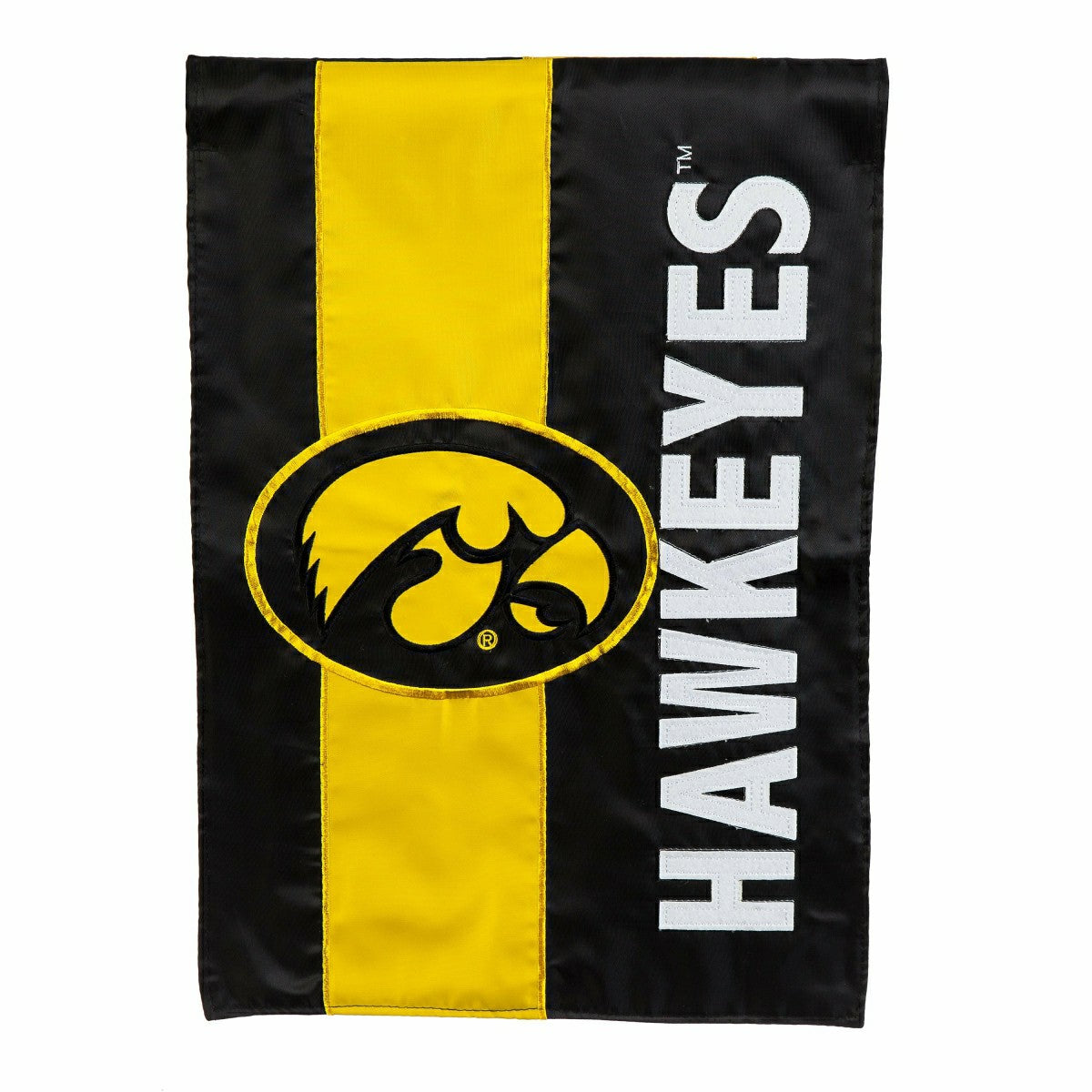 University of Iowa Embellished Garden Flag - Sale Collegiate Home
