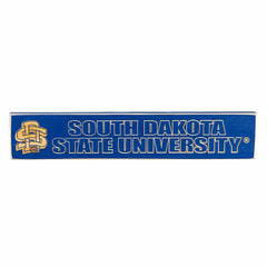 South Dakota State University Engraved Wood Sign, 3.5" x 18" - Sale Collegiate Home