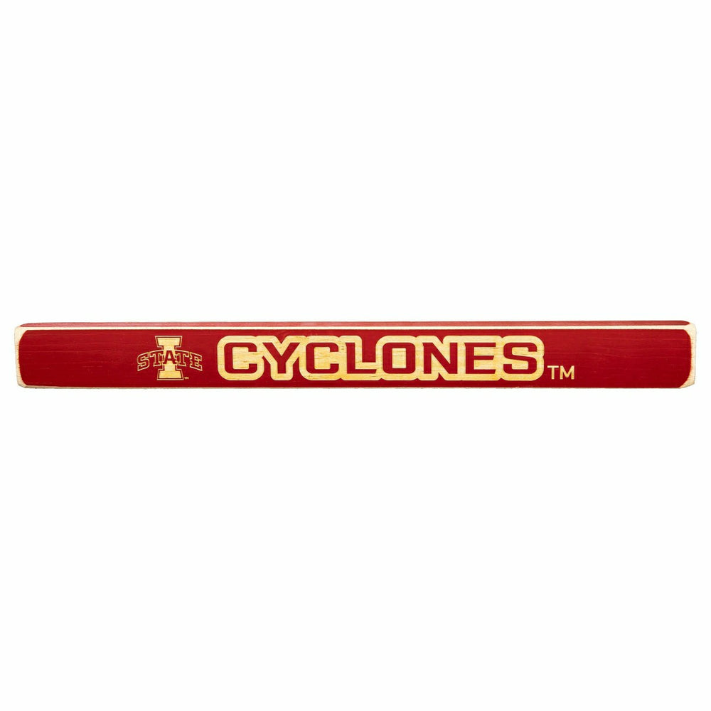 Iowa State University Engraved Wood Sign, 1.5" x 18" - Sale Collegiate Home