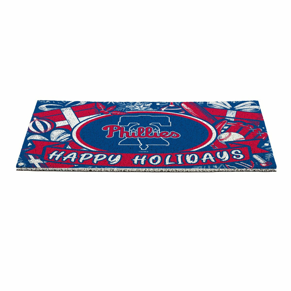 Philadelphia Phillies Holiday PVC Mat, 28"x16" - MLB