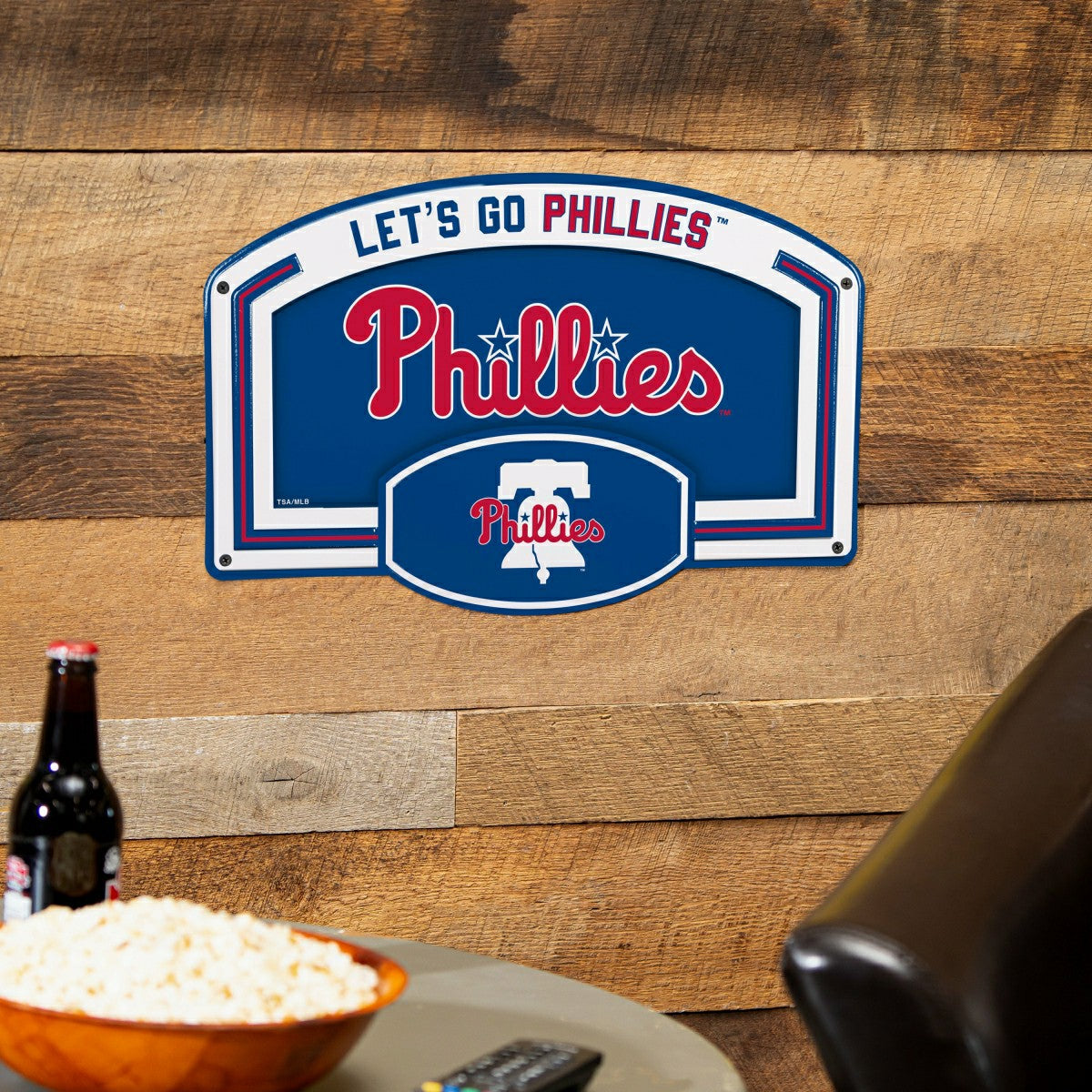 Philadelphia Phillies USA Embossed Steel Wall Sign, 11" x 17" - MLB Home