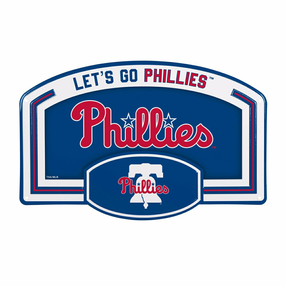 Philadelphia Phillies USA Embossed Steel Wall Sign, 11" x 17" - MLB Home