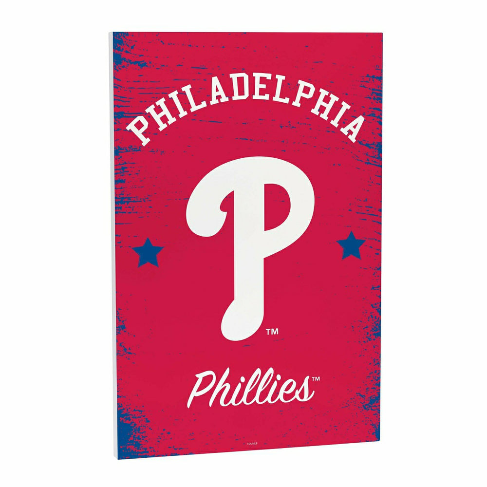 Philadelphia Phillies Wood Wall Sign, 16x24 - MLB Home