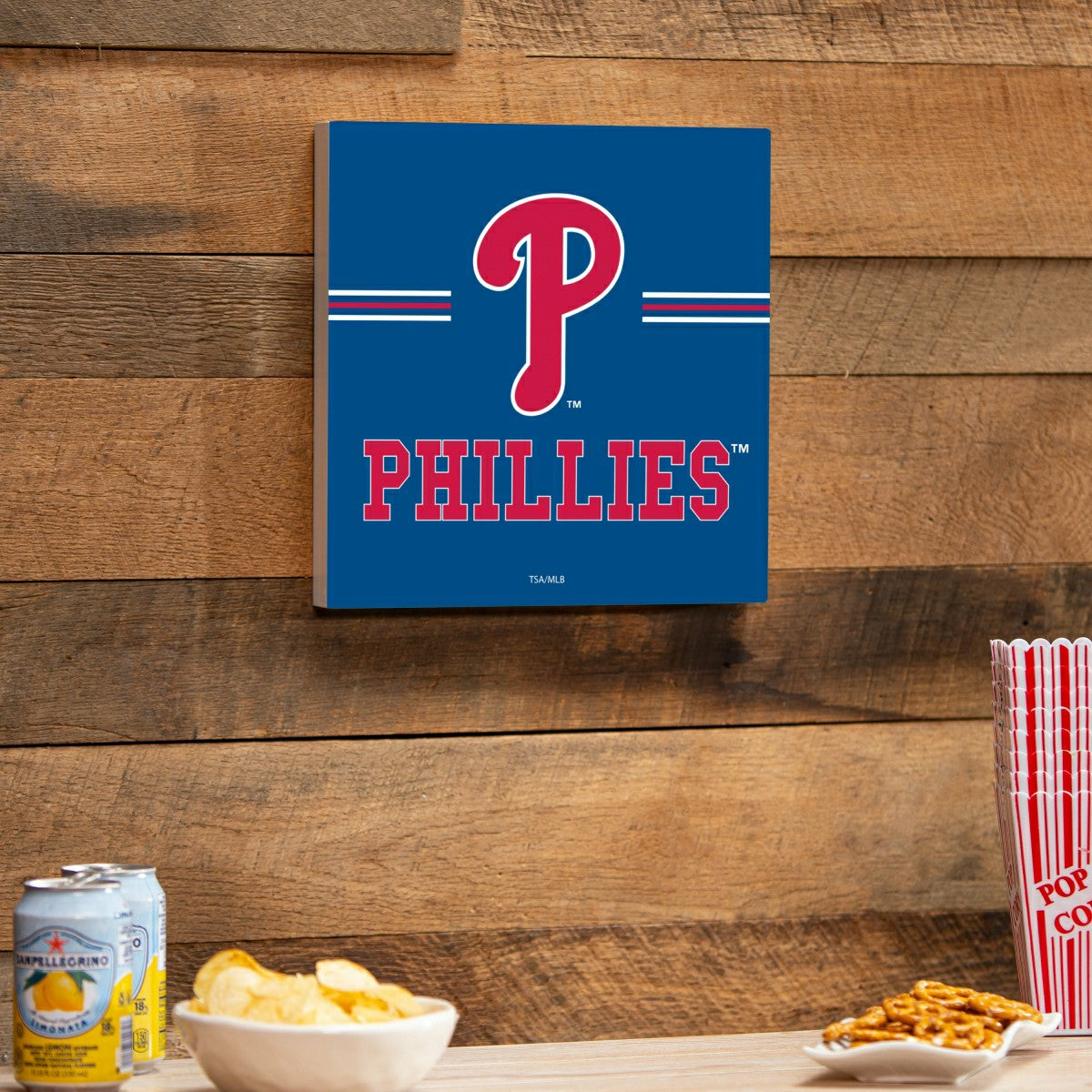 Philadelphia Phillies Wood Wall Sign, 12x12 - MLB Home