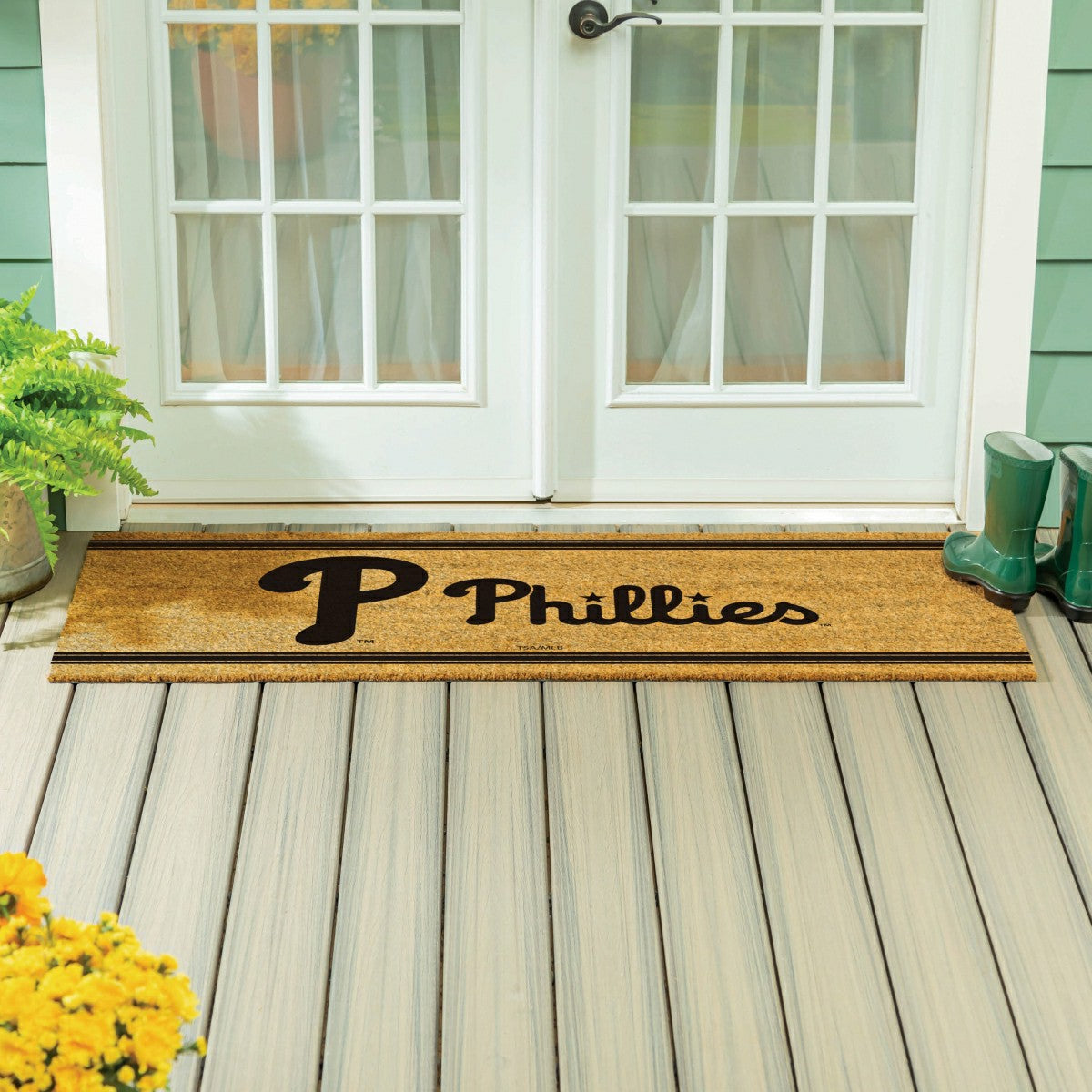 Philadelphia Phillies Extra Large One Color Coir Mat, 60"x24" - MLB