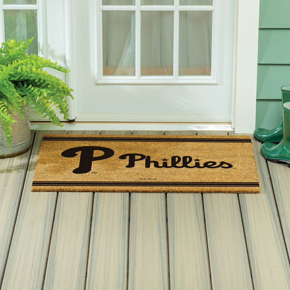 Philadelphia Phillies Large One Color Coir Mat, 36"x24" - MLB