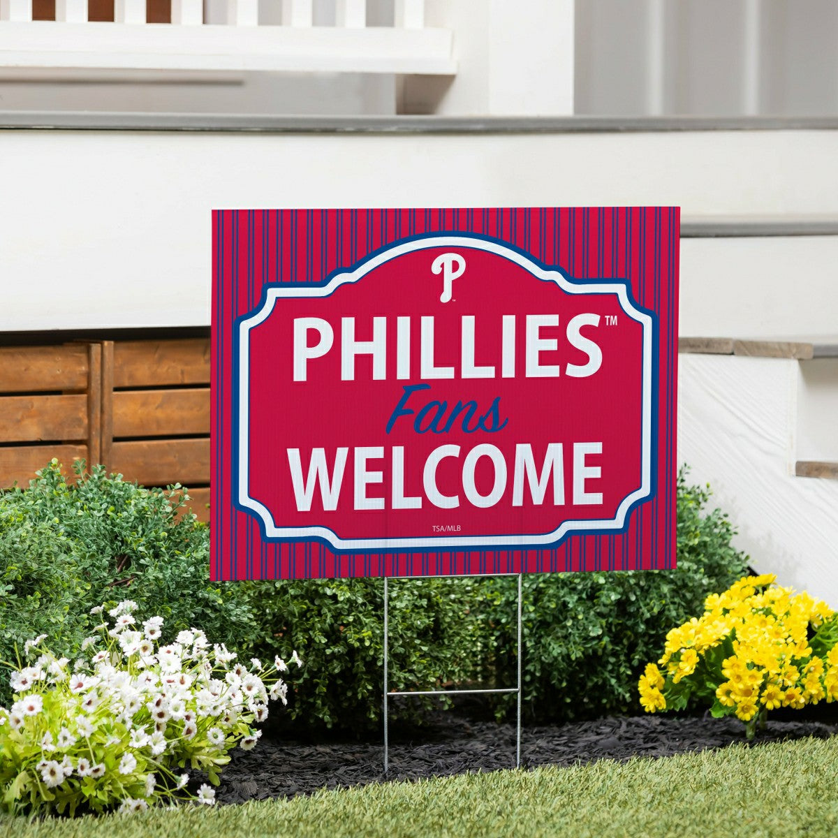 Philadelphia Phillies Coroplast Yard Sign, "Fans Welcome" - MLB Home