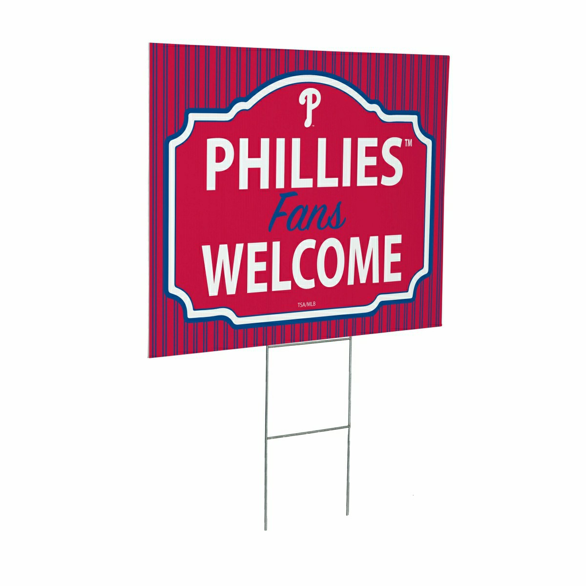 Philadelphia Phillies Coroplast Yard Sign, "Fans Welcome" - MLB Home