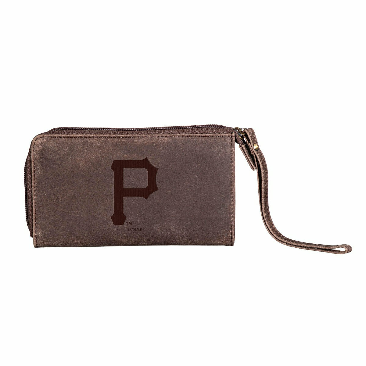 Pittsburgh Pirates Wristlet Wallet Brown - MLB Home