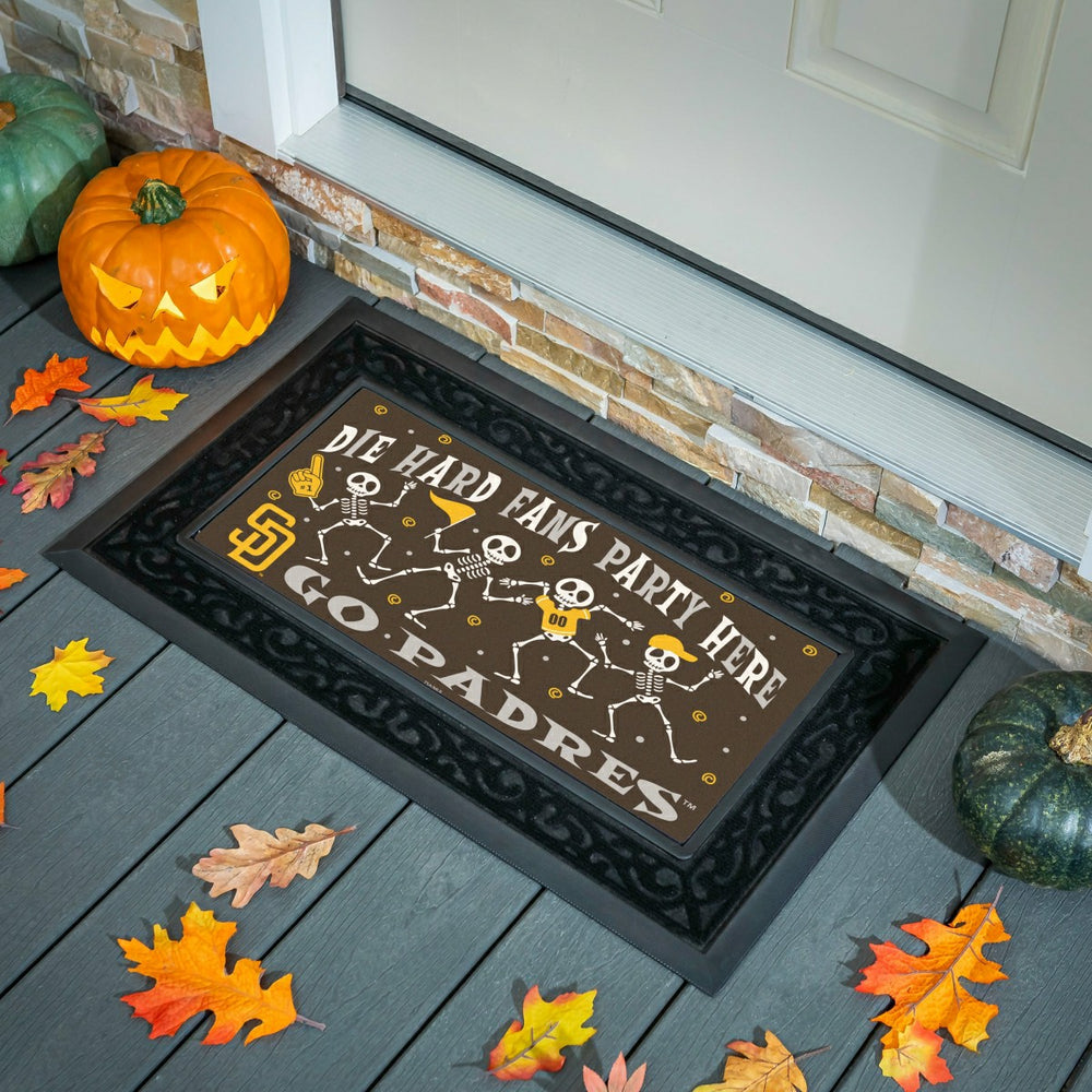 San Diego Padres Flocked Coir Halloween Sassafras Switch Mat, 22"x10" - MLB