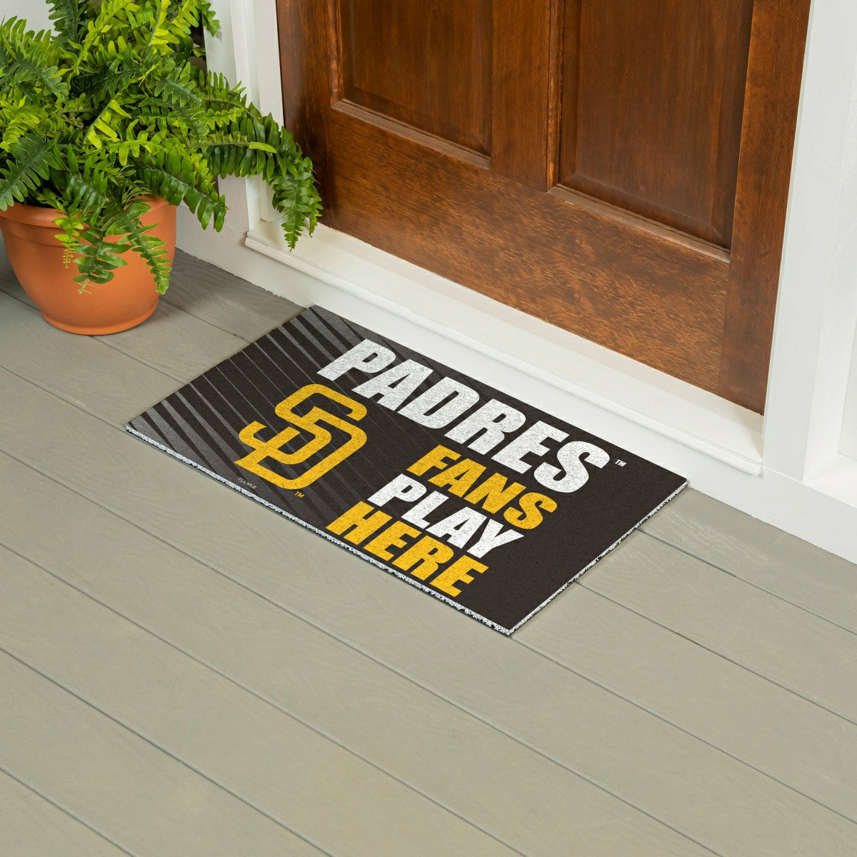 San Diego Padres Fan Mat, 28"x16" - MLB