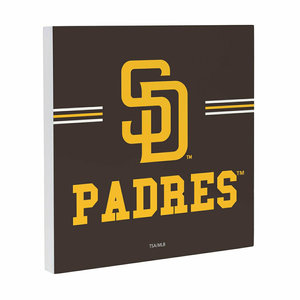 San Diego Padres Wood Wall Sign, 12x12 - MLB Home