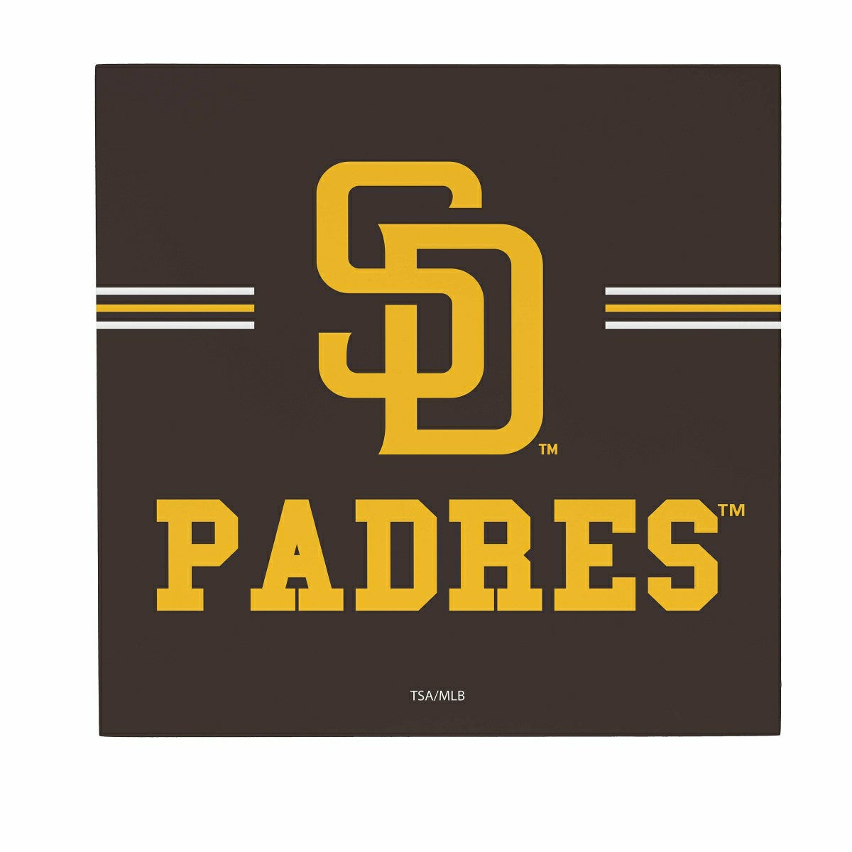 San Diego Padres Wood Wall Sign, 12x12 - MLB Home