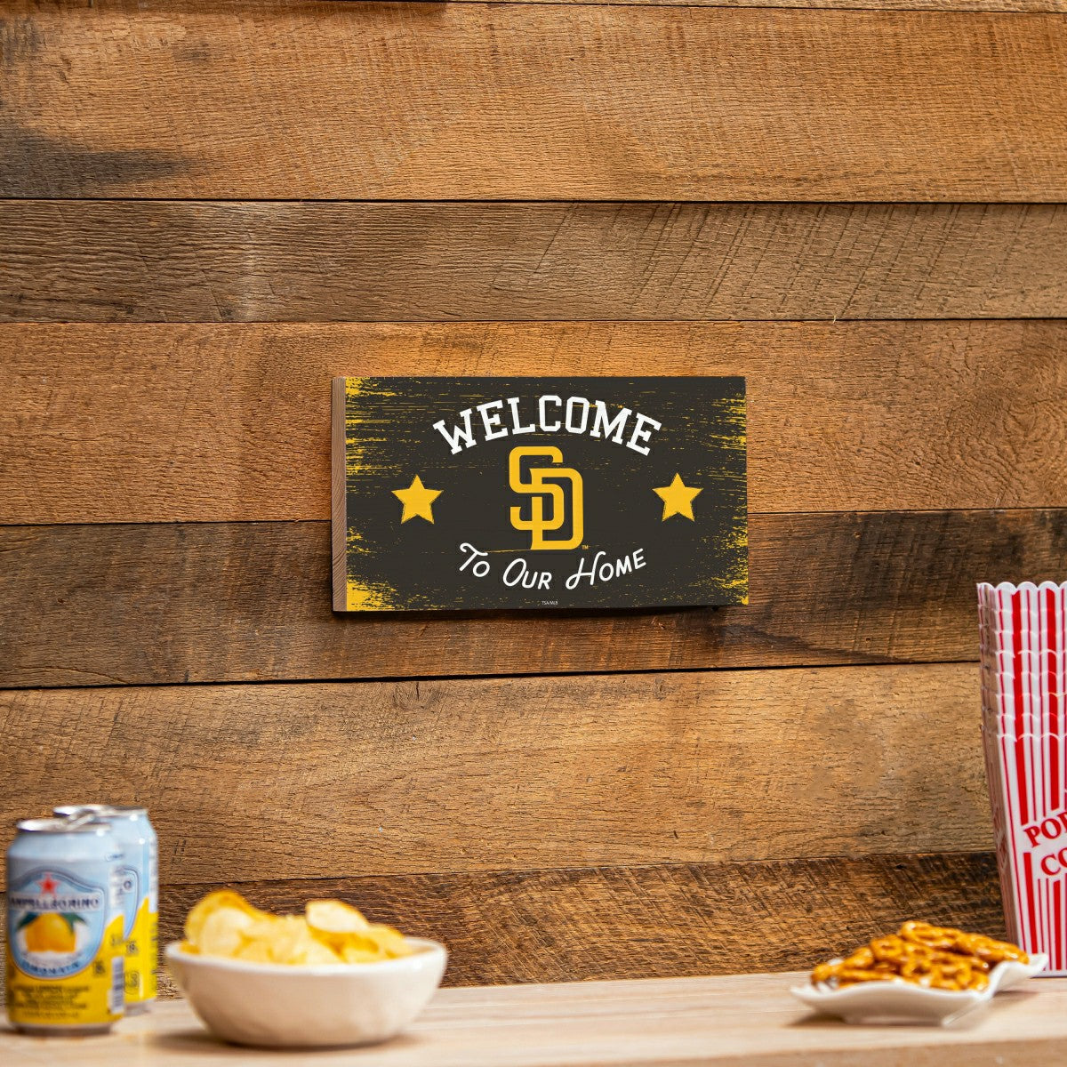 San Diego Padres Wood Wall Sign, 6x11 - MLB Home