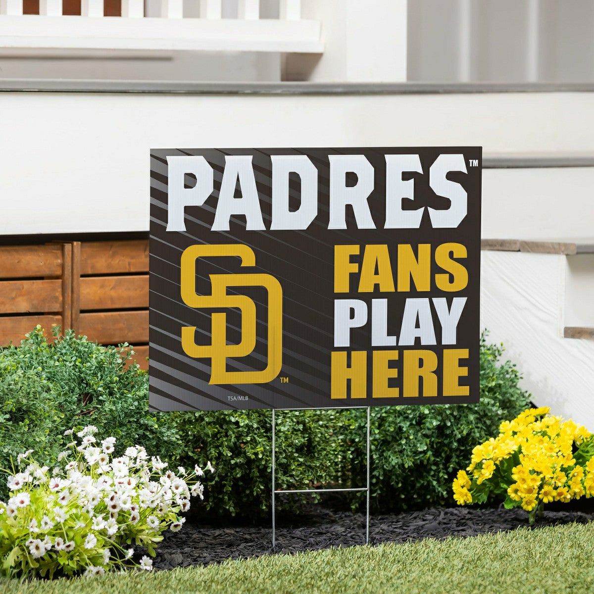 San Diego Padres Coroplast Yard Sign "Fans Play Here" - MLB Home