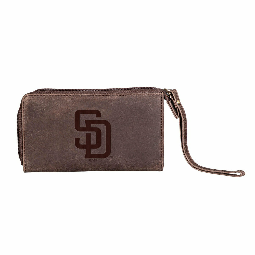 San Diego Padres Wristlet Wallet Brown - MLB Home