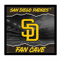 San Diego Padres 23"H x 23"L LED Wall Decor, Edgelite, Square - MLB Home