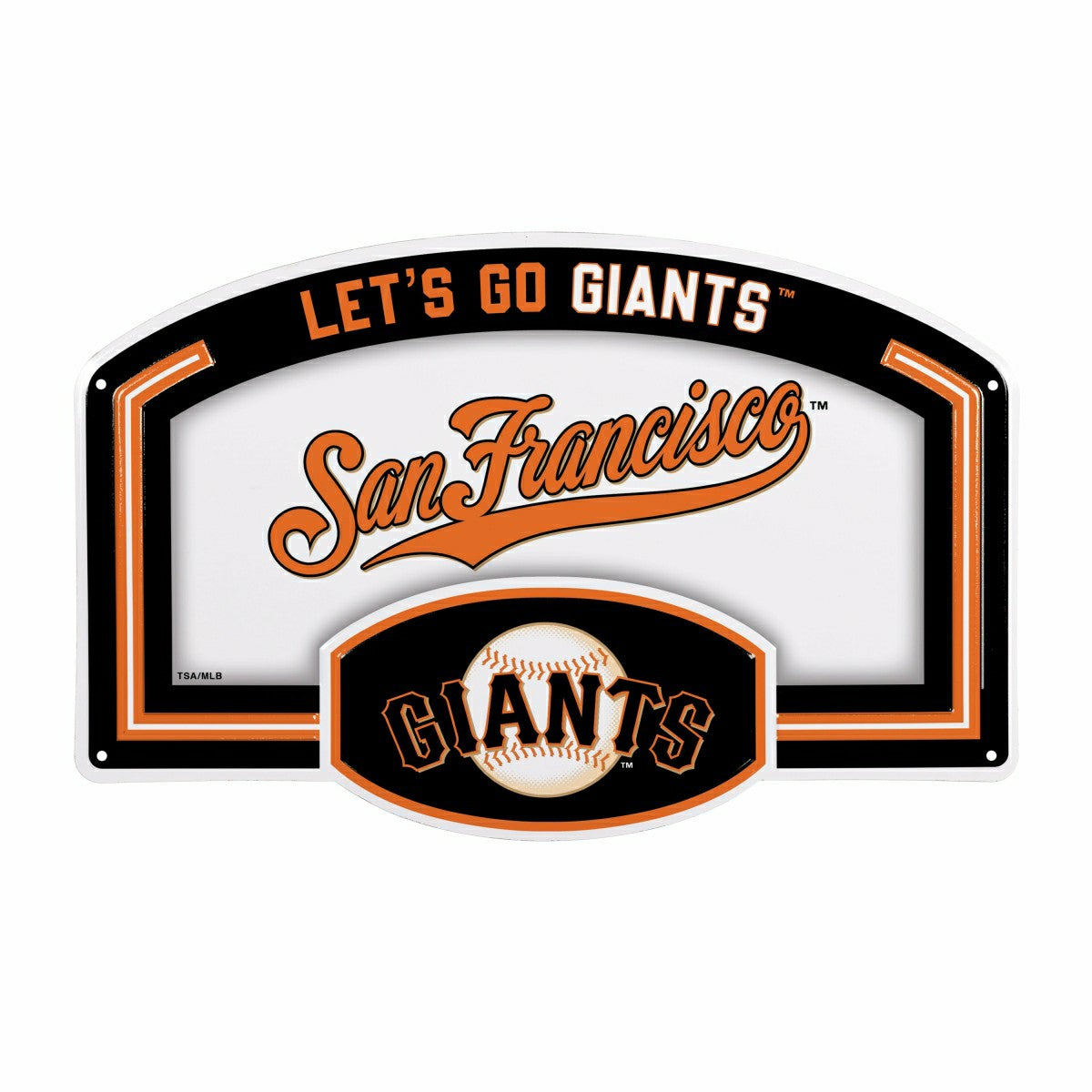 San Francisco Giants USA Embossed Steel Wall Sign, 11" x 17" - MLB Home
