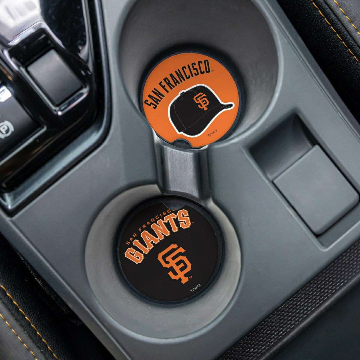 San Francisco Giants Car Coaster Set, 2pc - MLB Home