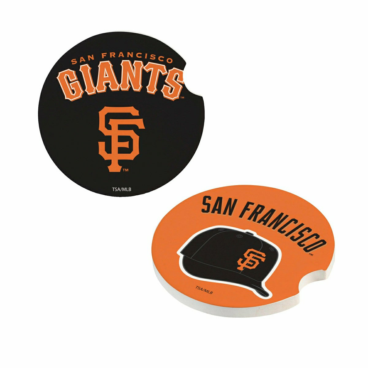 San Francisco Giants Car Coaster Set, 2pc - MLB Home