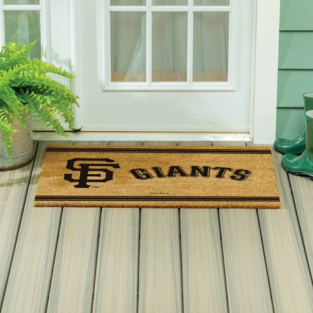 San Francisco Giants Large One Color Coir Mat, 36"x24" - MLB