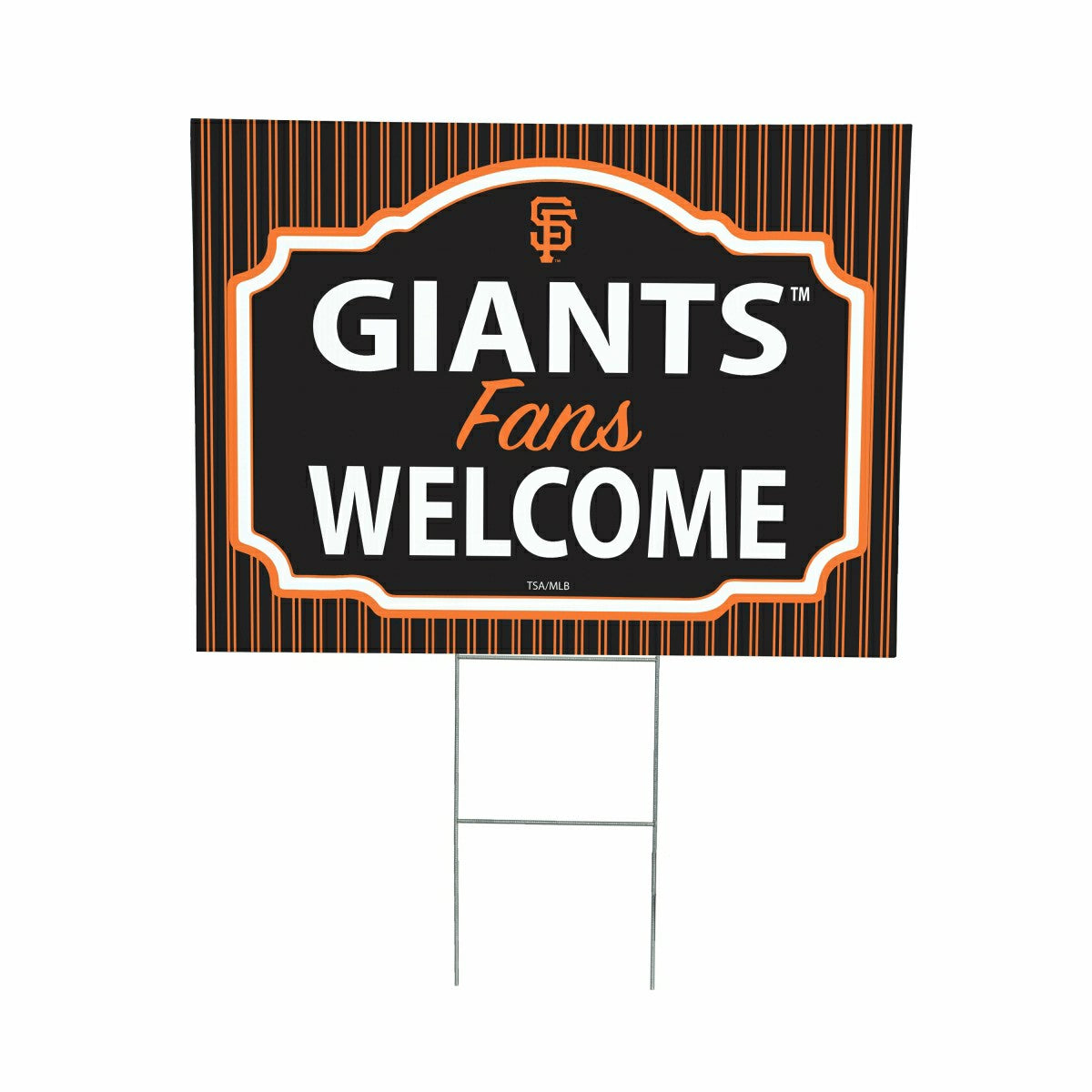 San Francisco Giants Coroplast Yard Sign, "Fans Welcome" - MLB Home