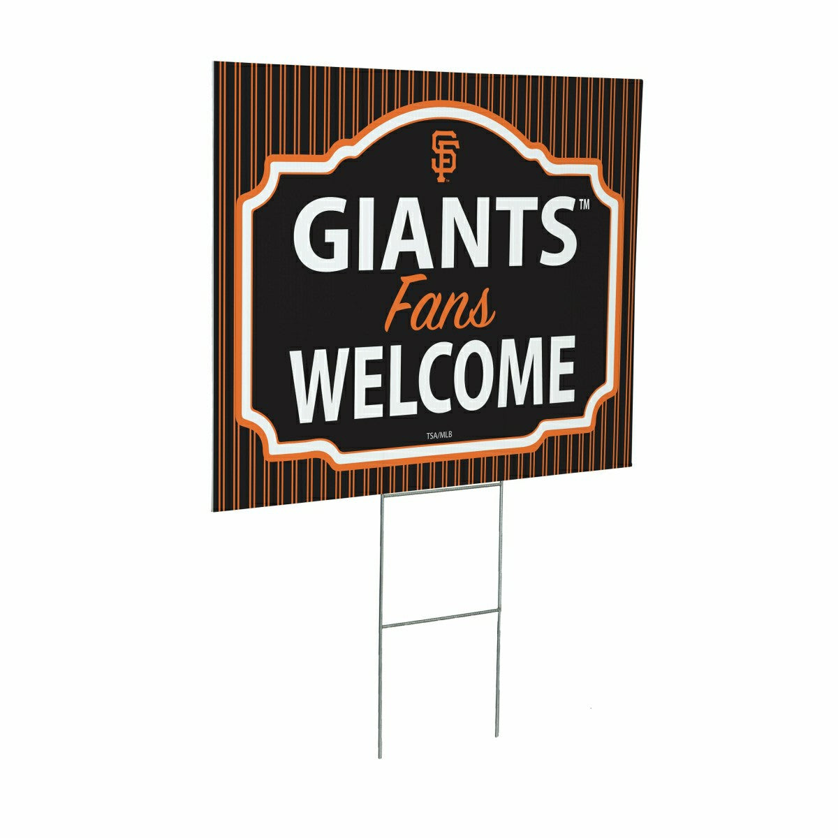 San Francisco Giants Coroplast Yard Sign, "Fans Welcome" - MLB Home