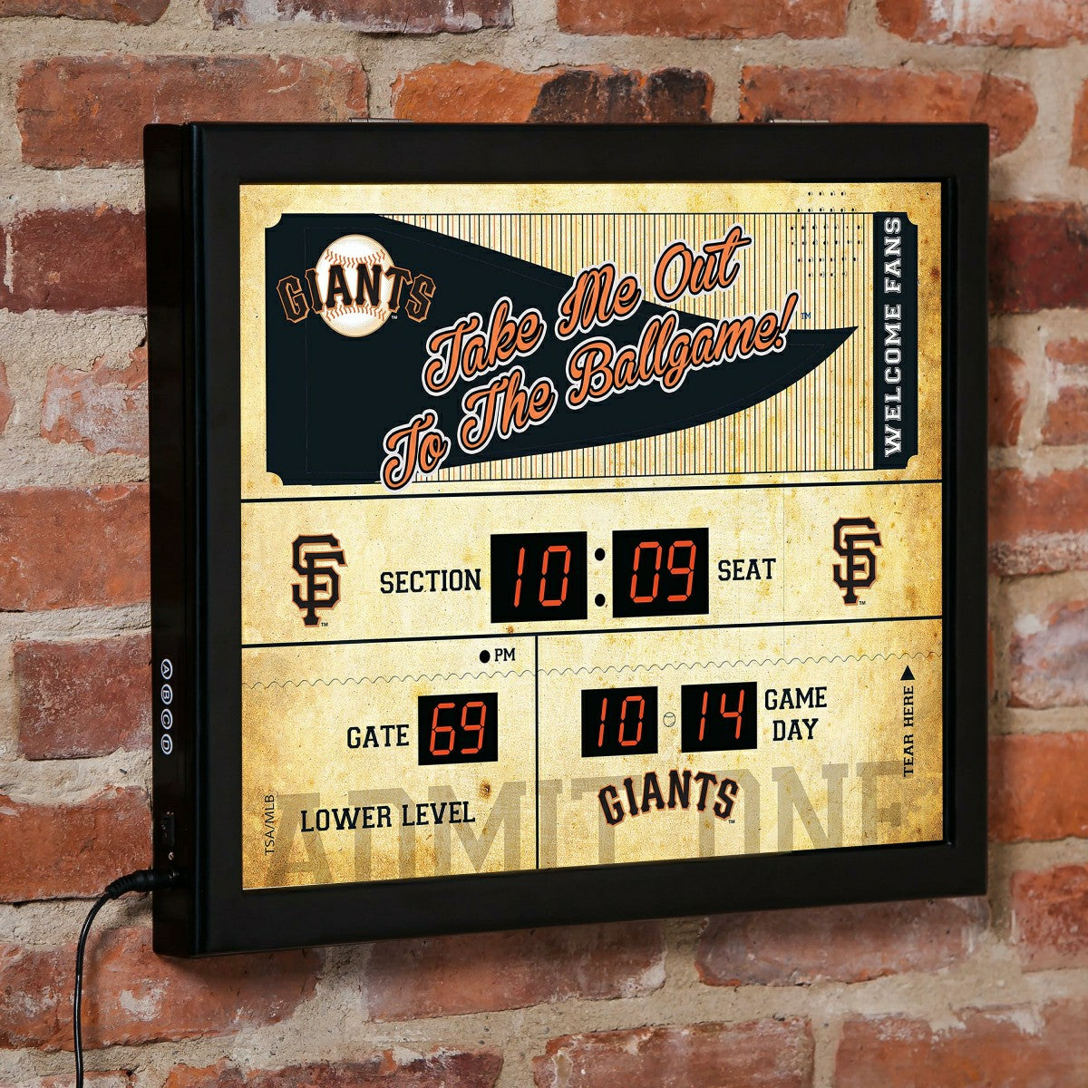 Scoreboard Wall Clock, San Francisco Giants - MLB Home