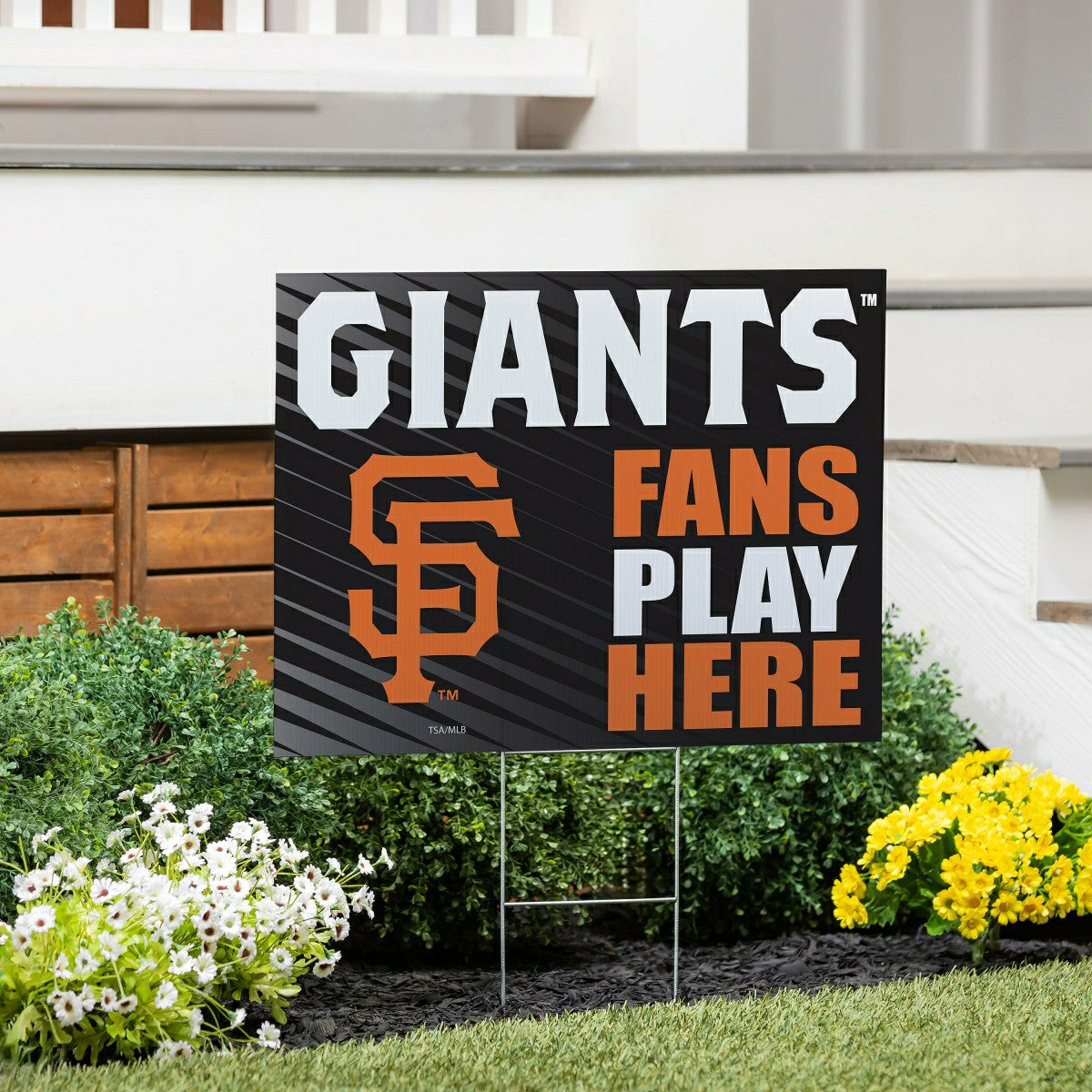 San Francisco Giants Coroplast Yard Sign "Fans Play Here" - MLB Home