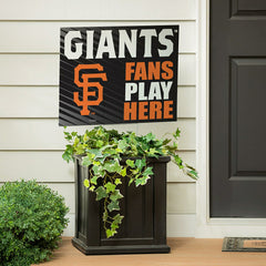San Francisco Giants Coroplast Yard Sign "Fans Play Here" - MLB Home