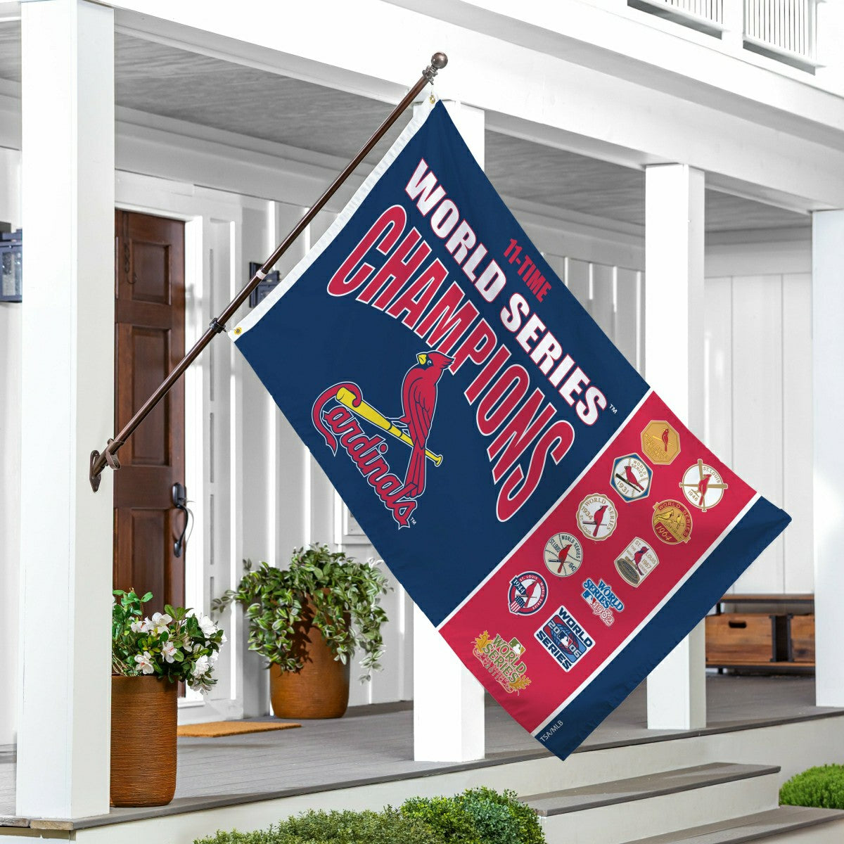 St Louis Cardinals Single Sided Flag w/ 2 Grommets, 3'x5' Multi Win Fl - MLB Home
